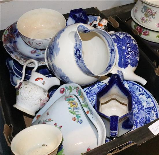 2 boxes of mixed ceramics
